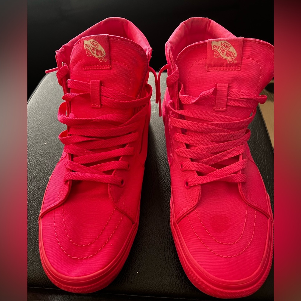 Vans Sk8-hi mono canvas high top hot pink